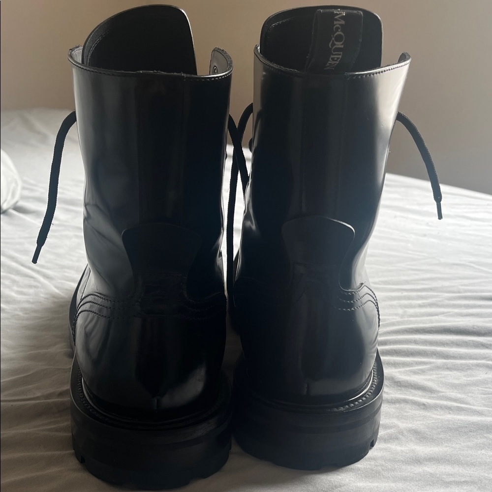 Alexander McQueen Black Men's Boots Size 44.5 (11) - Picture 2 of 4